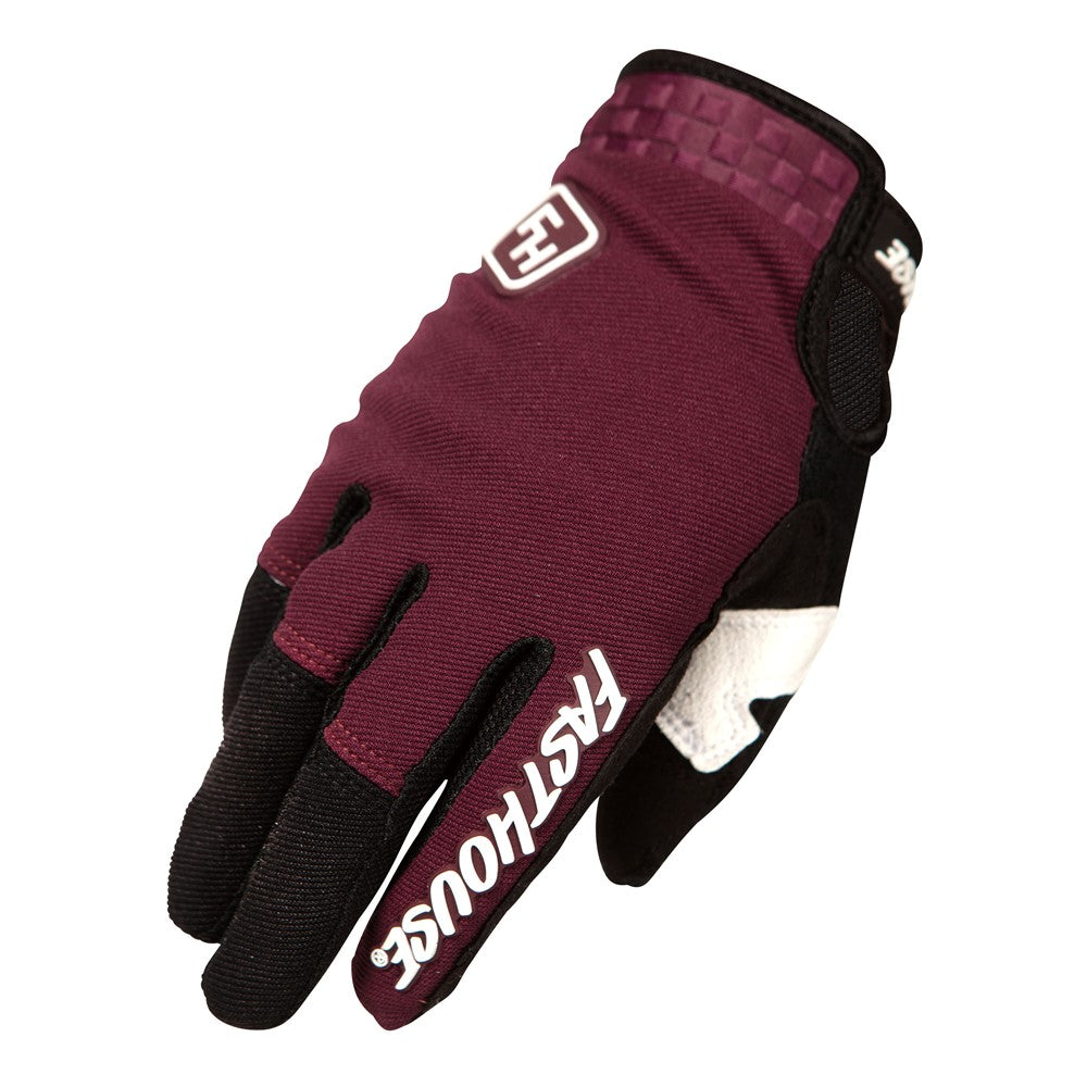 FastHouse Youth Speed Style Ridgeline Gloves - Maroon/Black