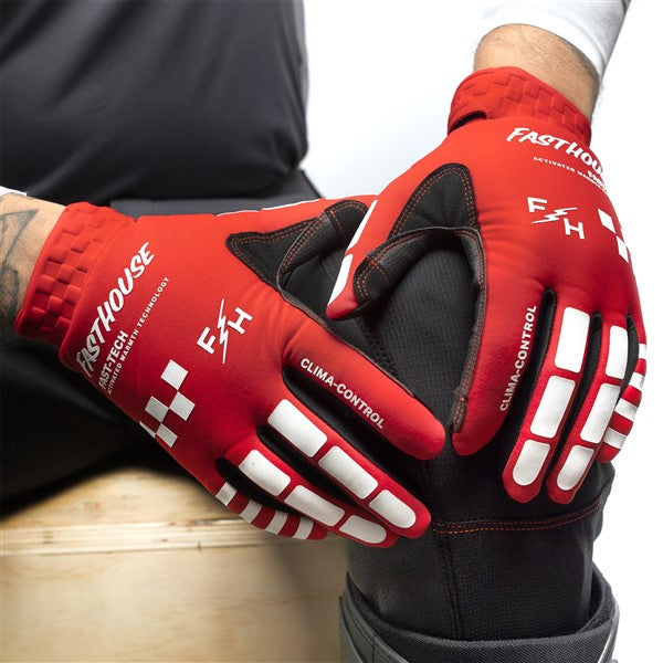 FastHouse Toaster Gloves - Red/White