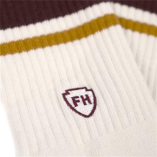 FastHouse Venice Sock - Cream/Burgundy