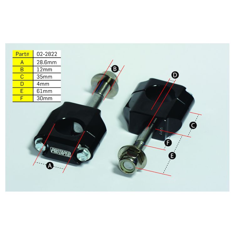 ProTaper Universal Rubber Handlebar Mounts