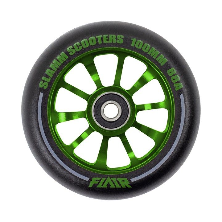 Slamm 100mm Flair 2.0 Wheel Green
