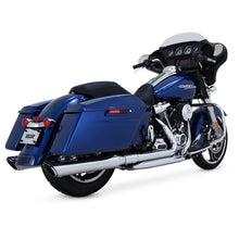 Vance & Hines Chrome Round Twin Slash Slip-On Mufflers 16672