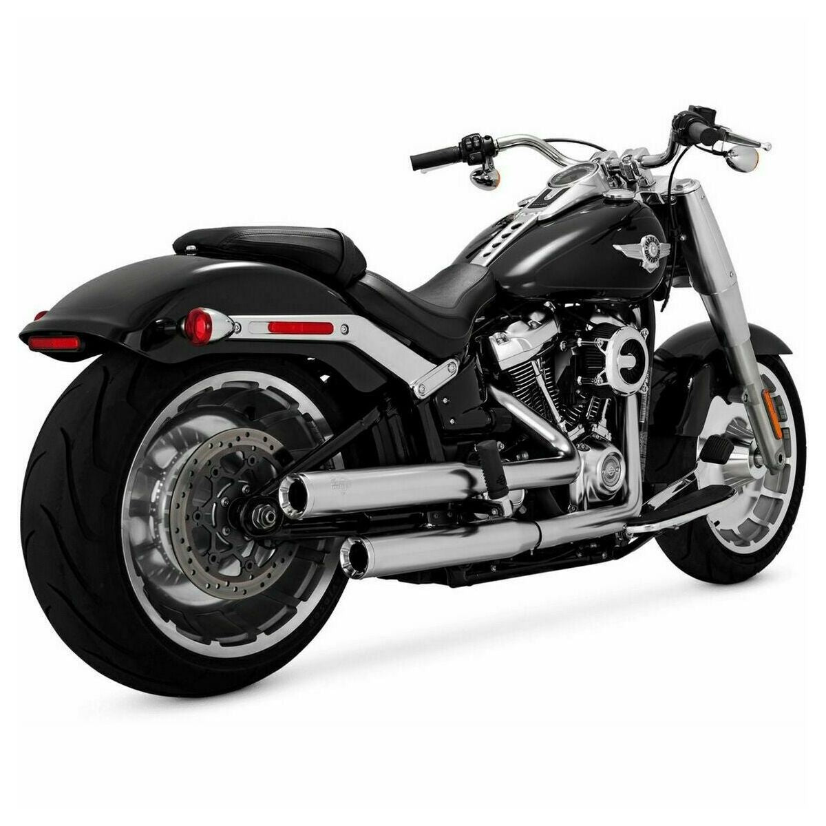 Vance & Hines Satin Chrome Eliminator 300 Slip-On Mufflers 16722
