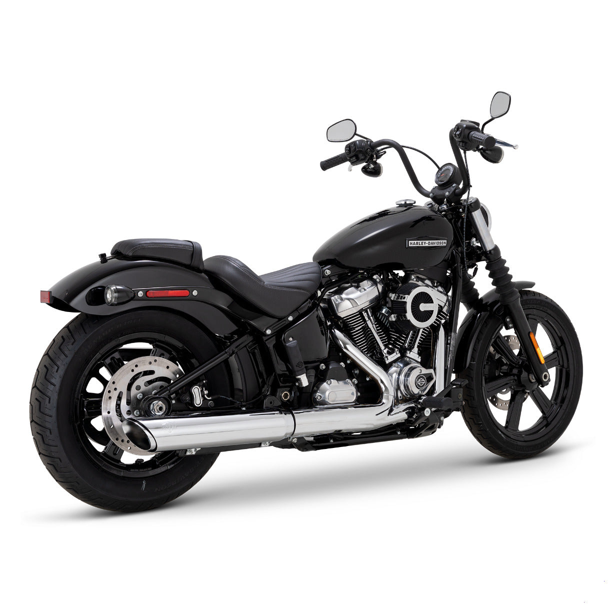 Vance & Hines Twin Slash Slip-On Muffler Chrome 2025 Softail