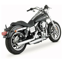 Vance & Hines Twin Slash 3 in. Slip-On Mufflers Chrome Dyna