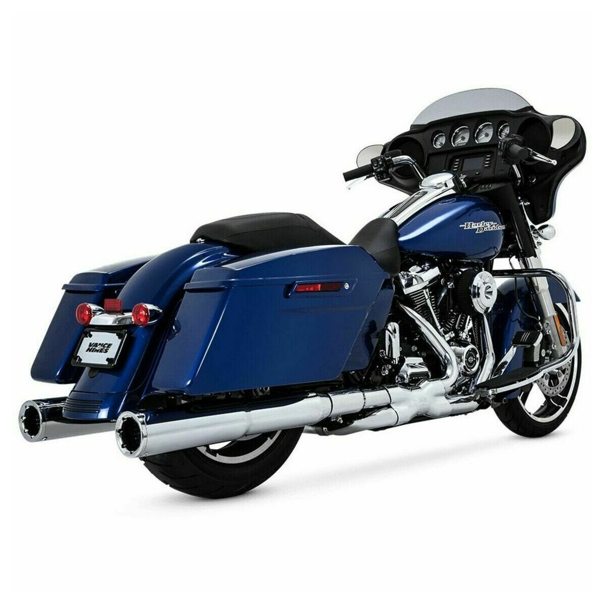 Vance & Hines Power Duals Header Pipes Chrome M8 Touring