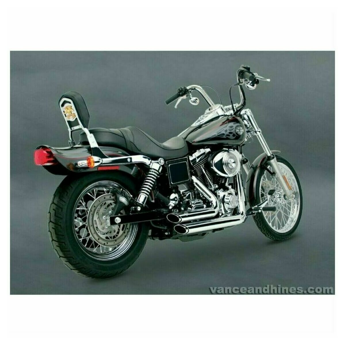 Vance & Hines Shortshots Staggered Exhaust Chrome Dyna 91-05