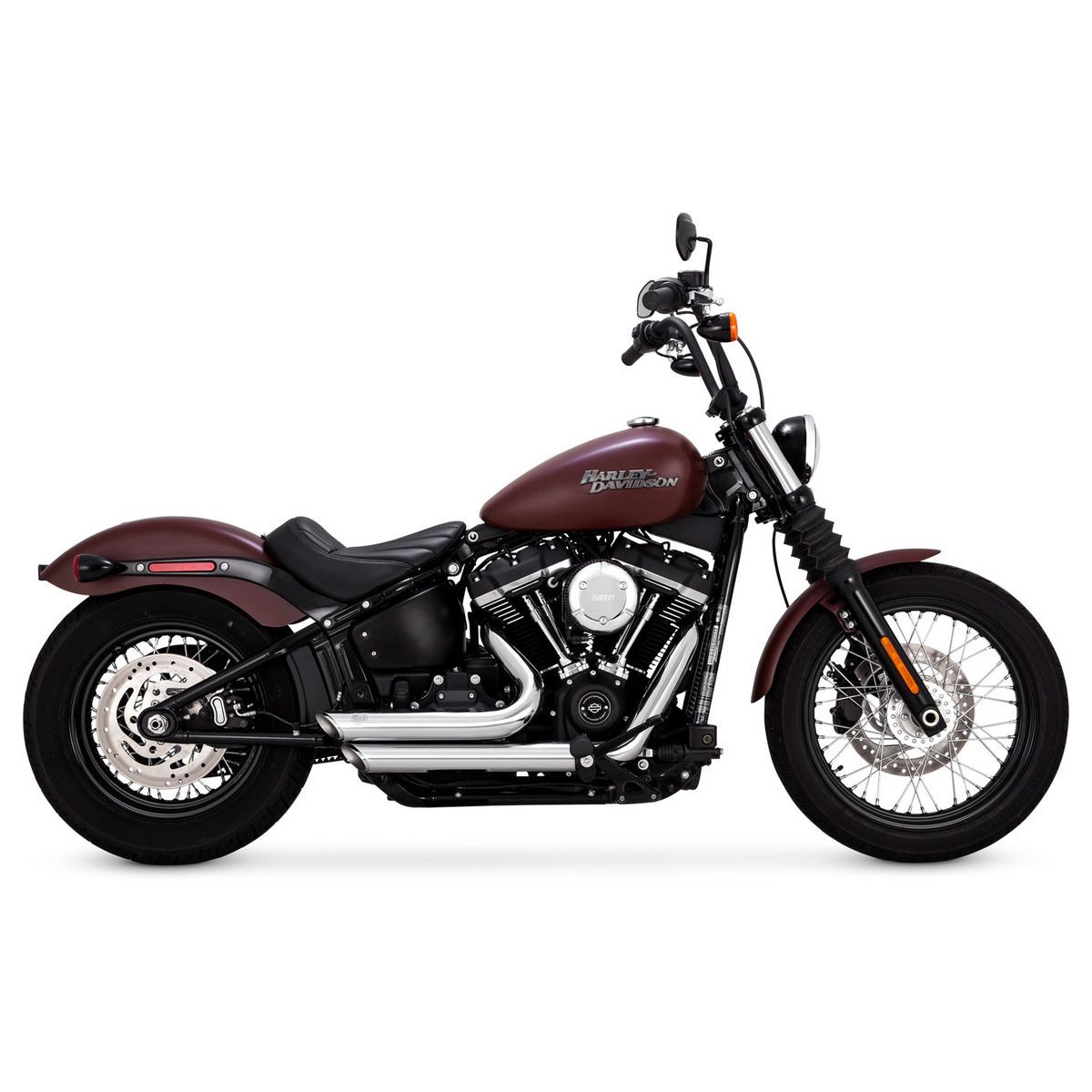 Vance & Hines Shortshots Staggered Exhaust Chrome M8 Softail