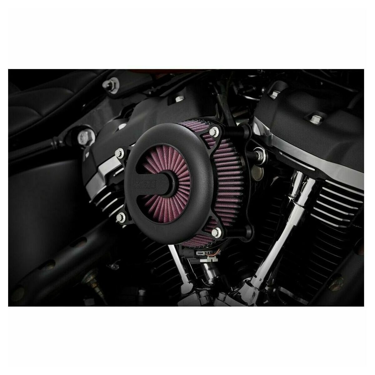Vance & Hines VO2 Rogue Air Cleaner Wrinkle Black 40085