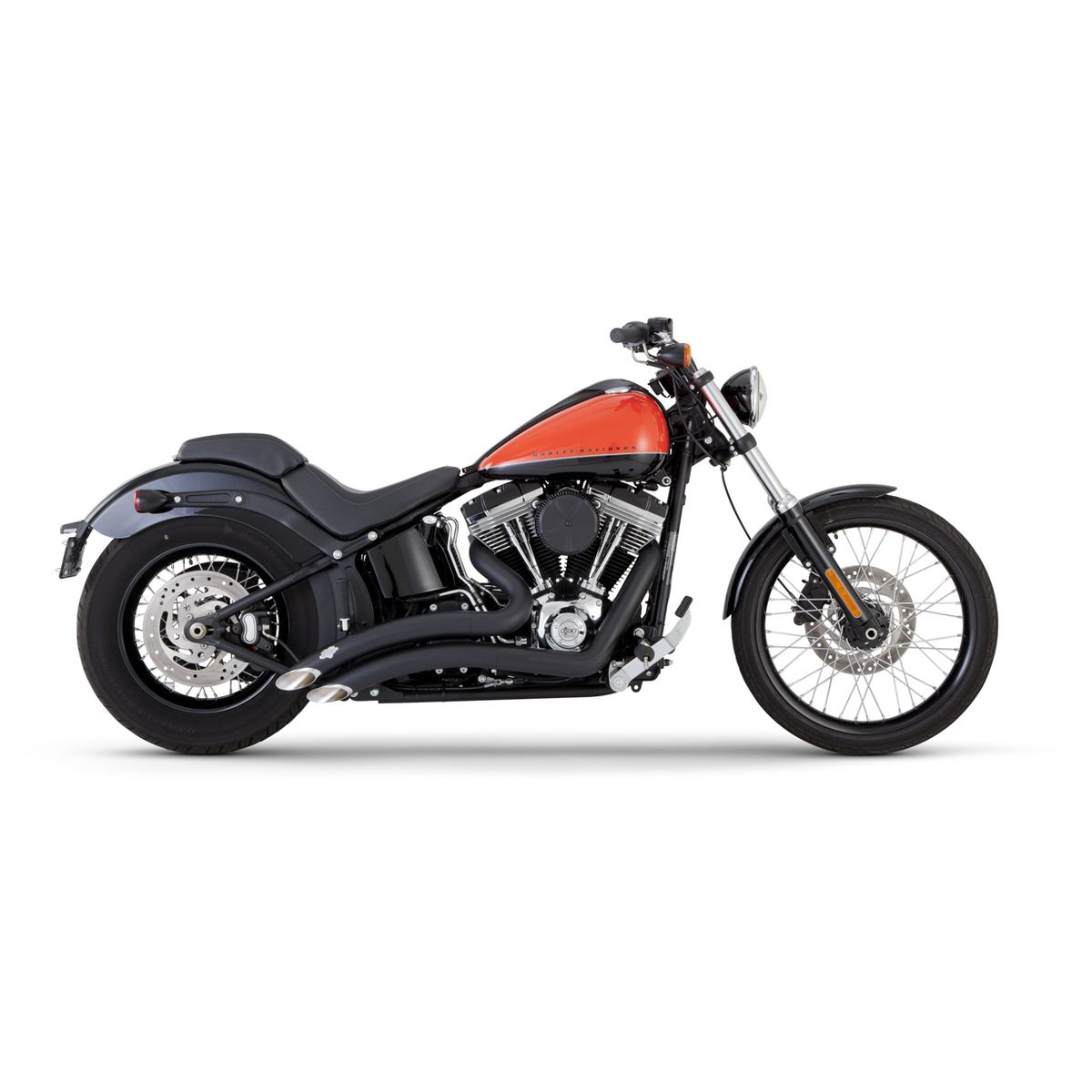Vance & Hines Big Radius 2-into-2 Exhaust Black Softail