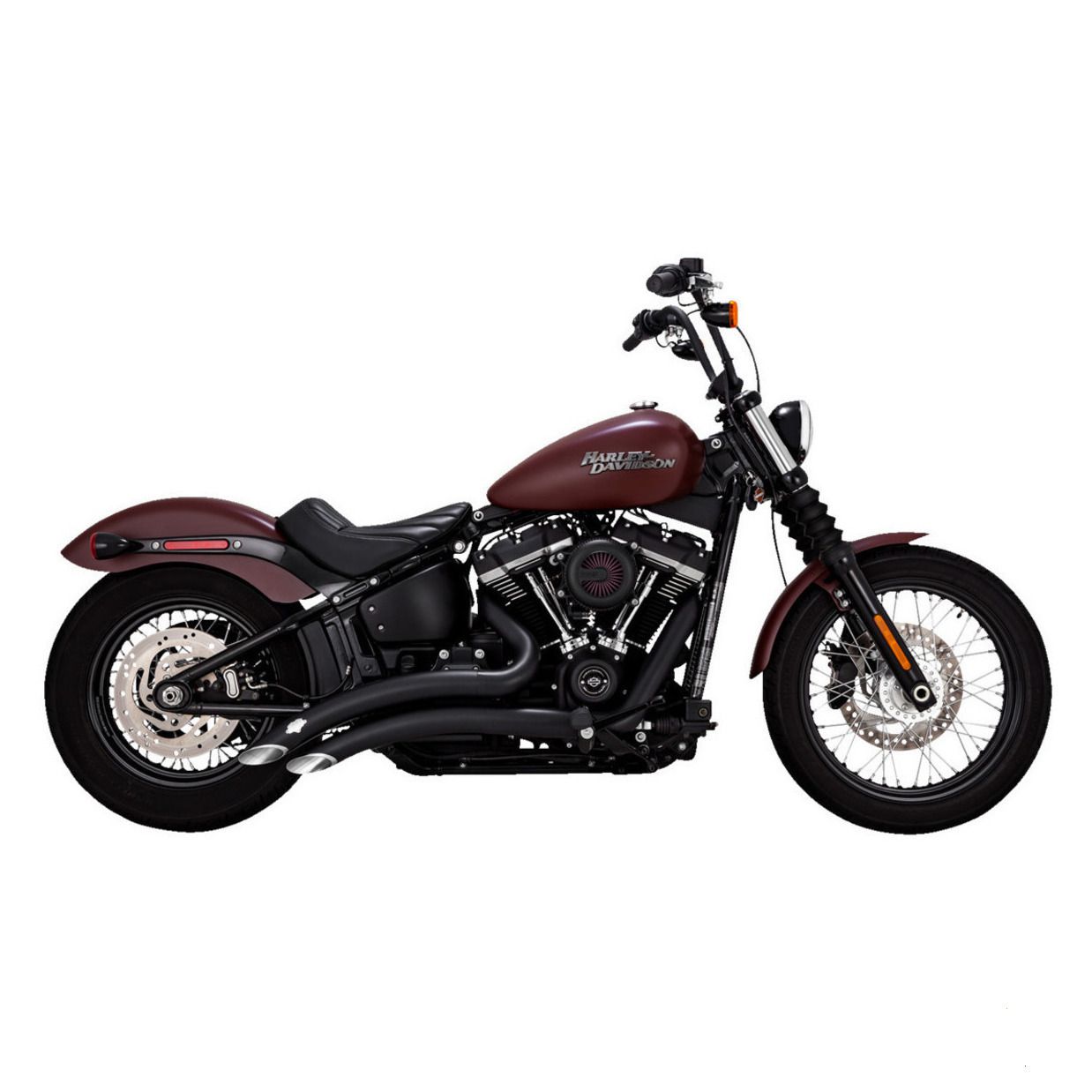 Vance & Hines PCX Big Radius 2-into-2 Exhaust Black M8 Softail