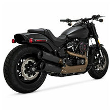 Vance & Hines Hi-Output Slip-On Mufflers Black M8 Fat Bob