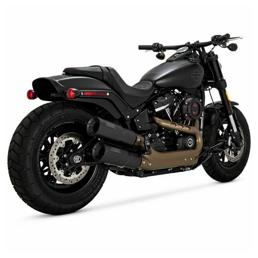 Vance & Hines Hi-Output Slip-On Mufflers Black M8 Fat Bob