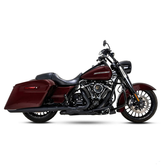 Vance & Hines Twin Slash Round Slip-On Mufflers Black M8 Touring