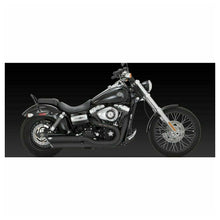 Vance & Hines Twin Slash 3 in. Slip-On Mufflers Black Dyna