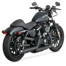 Vance & Hines Twin Slash 3 in. Slip-On Mufflers Black Sportster