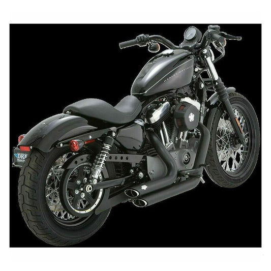 Vance & Hines Shortshots Staggered Exhaust Black Sportster