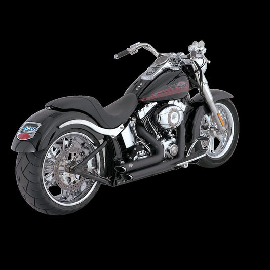 Vance & Hines Shortshots Staggered Exhaust Black Softail