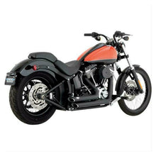 Vance & Hines Shortshots Staggered Exhaust Black Softail 12-17