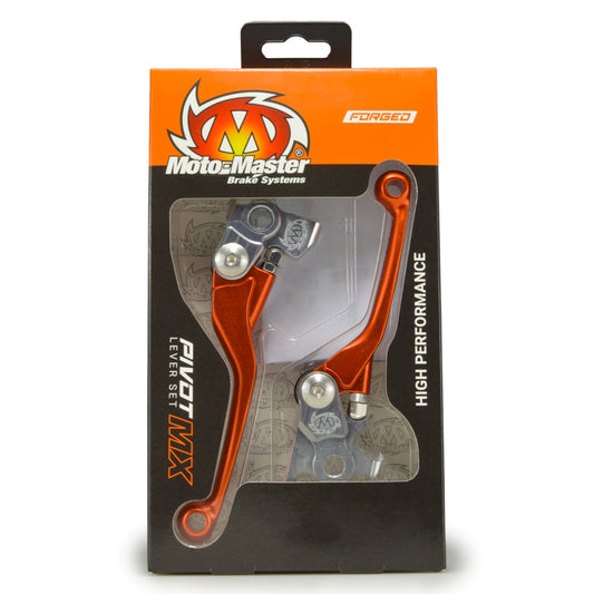 MOTO MASTER MX PIVOT LEVER SET ORANGE GAS GAS HUSQVARNA (BREMBO OR MAGURA CALIPER) KTM
