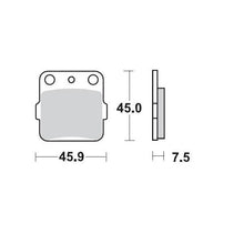 BRAKE PADS FRONT MOTO MASTER PRO SINTERED FOR ARCTIC CAT REAR HONDA KAWASAKI SUZUKI YAMAHA