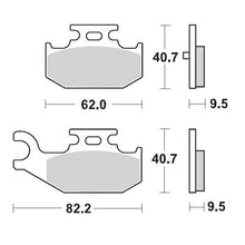 BRAKE PADS REAR MOTO MASTER PRO SINTERED YAMAHA RHINO 660 05-07 YFM700 R 06-14