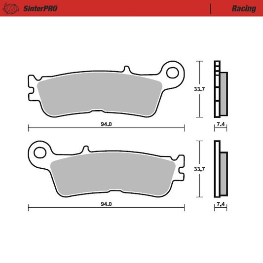 BRAKE PADS FRONT MOTO MASTER PRO SINTERED YAMAHA WR  YZ