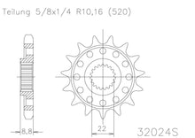 Sprocket Front 360MX 14T KTM 93-15