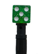 Motoflowz Dice Green Glitter