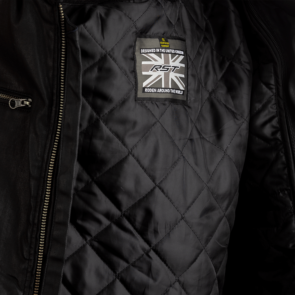 RST X KEVLAR BRIXTON CE TEXTILE JACKET BLACK