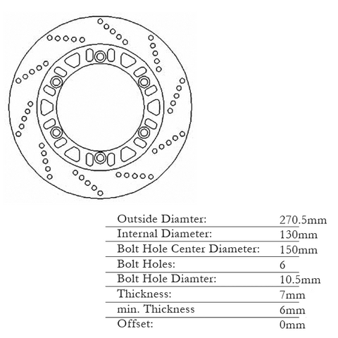 Tourmax (Japan) Rear Brake Disc