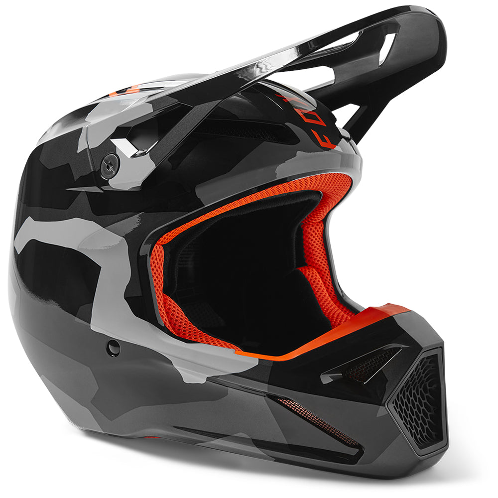 FOX YOUTH V1 BNKR HELMET MIPS ECE [GREY CAMO]