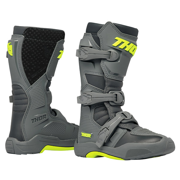 Thor Blitz XR Boots Youth Grey/Charcoal
