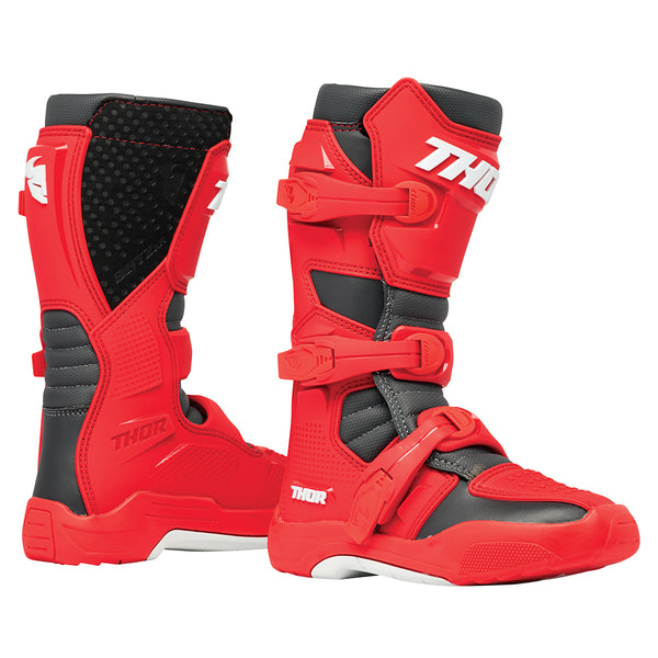 Thor Blitz XR Boots Youth Red/Charcoal