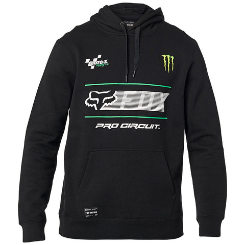 FOX PRO CIRCUIT PULLOVER CREW FLEECE [BLACK]