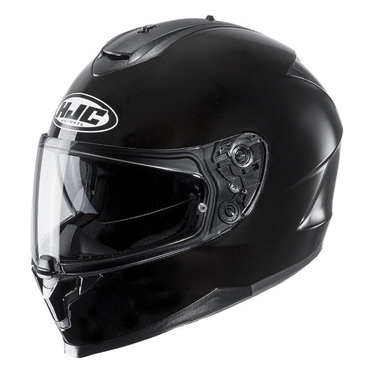 C70 Black Helmet Road HJC