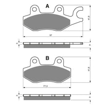 BRAKE PADS GOLDFREN SINTERED SPORTS GF332 - S3 ( PH207 )