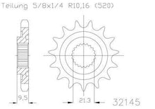 SPROCKET FRONT MOTO MASTER STEEL 14T HONDA CR CRF TRX