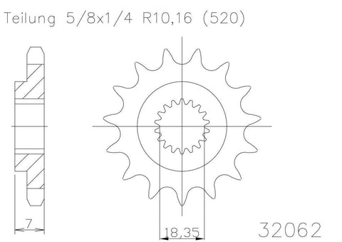 SPROCKET FRONT MOTO MASTER STEEL 13T SUZUKI RM125 81-10 13-14 RMZ250 07-12