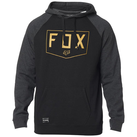 FOX SHIELD RAGLAN PULLOVER FLEECE [BLACK]