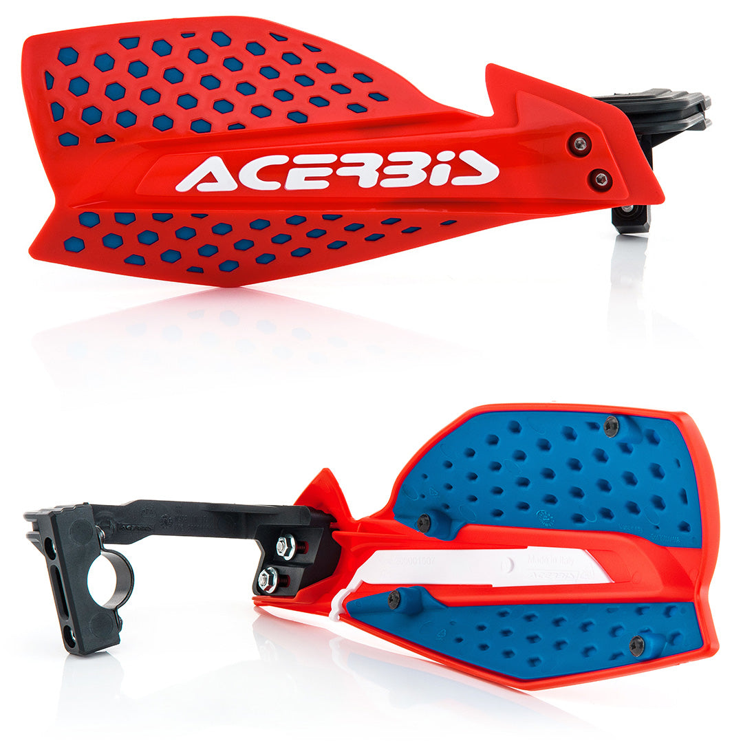 Acerbis X-Ultimate Handguards - Blue/White Motorcycle Hand Protectors