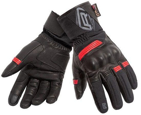 Rjays Tourer Men's Textile/Leather Gloves - Black/Red