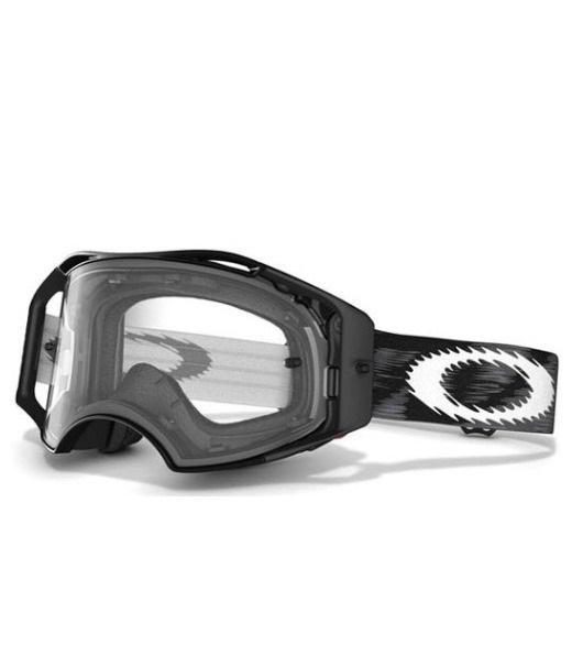 Oakley Airbrake MX Goggles - Jet Black Speed with Clear Lens