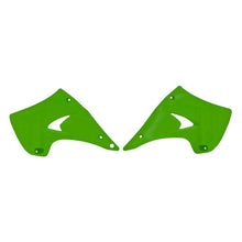 RADIATOR SHROUDS RTECH GREEN KAWASAKI KX125 KX250 03-10