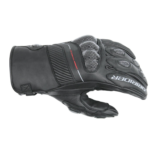 DRIRIDER SPEED 2 ALL-SEASON CARBON SPORT SHORT GLOVE - BLACK