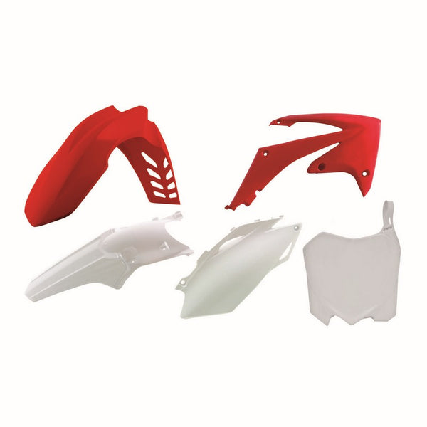 PLASTIC KIT  RTECH FRONT &REAR FENDERS SIDEPANELS &RADIATOR SHROUDS &FRONT NUMBERPLATE CRF450R 250R
