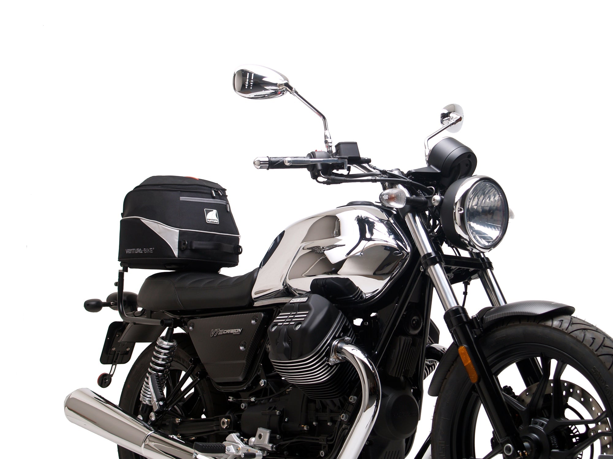 Ventura Luggage for Moto Guzzi 750 V7 III Carbon Shine