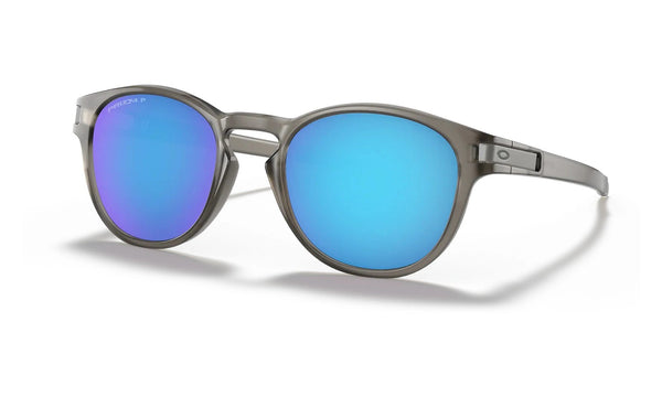 Oakley Latch Sunglasses - Matte Grey Ink with Prizm Sapphire Polarised Lens