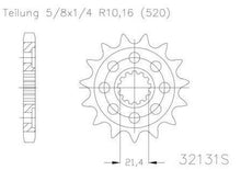 Sprocket Front 360MX Made in Holland KX450F 06-16 KLX450R 06-17 13T