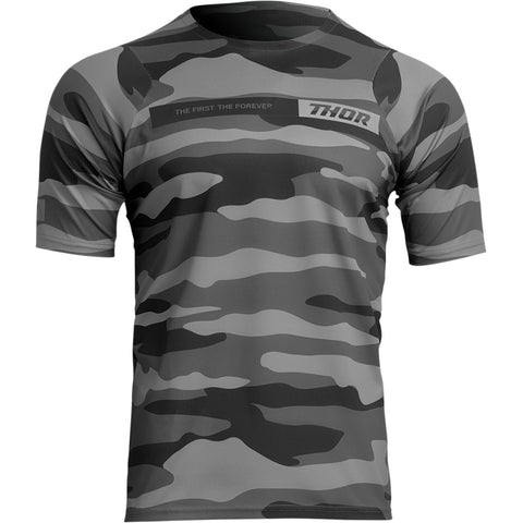 Jersey Thor Mtb Mx Assist Camo Dark Gray 2 Xl